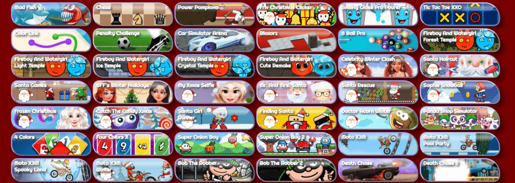 Imagen de la página web de juegos Friv